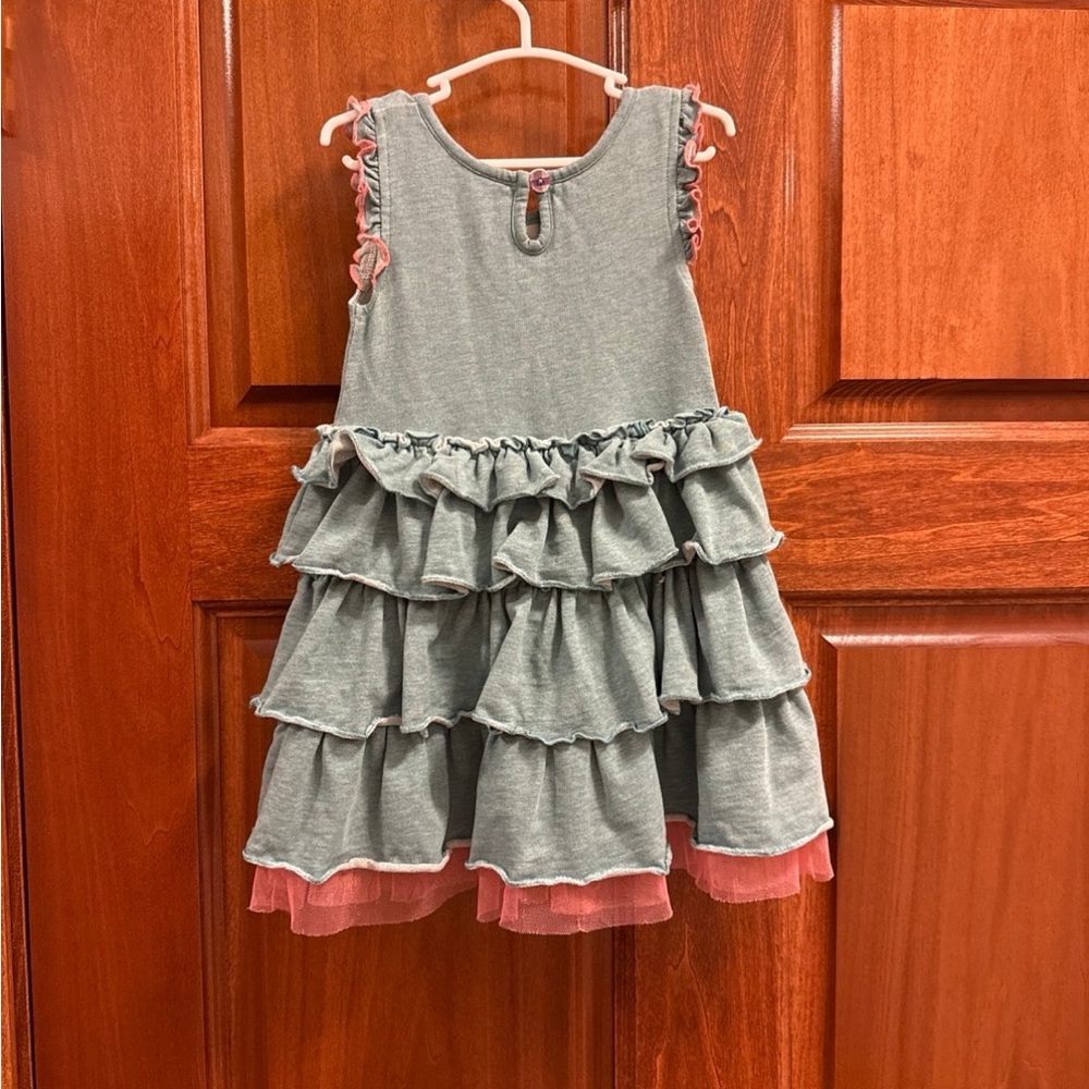 Matilda Jane Blue Ruffle Dress - Picture 5 of 6